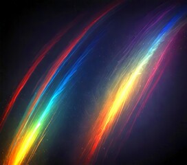 Fototapete - a vibrant rainbow-like pattern with a dark background, creating a striking visual effect