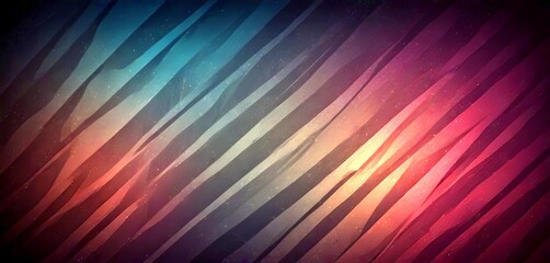 Aufkleber - a diagonal pattern of intersecting lines in various shades of blue, green, orange, and red, creating a visually striking and abstract design