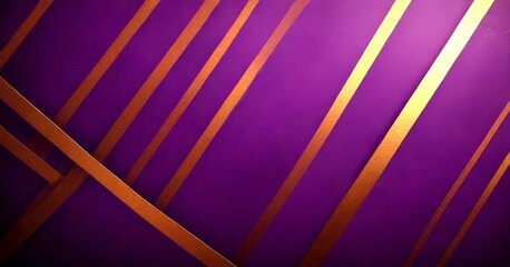 Aufkleber - a purple background with diagonal gold stripes, creating a visually striking contrast