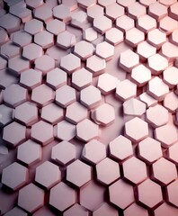 Aufkleber - a close-up view pattern of white hexagonal shapes arranged in a grid-like fashion, creating a visually striking and geometric design
