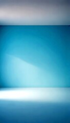 Poster - a minimalist, abstract background with a gradient of blue and gray tones, creating a sense of depth and tranquility