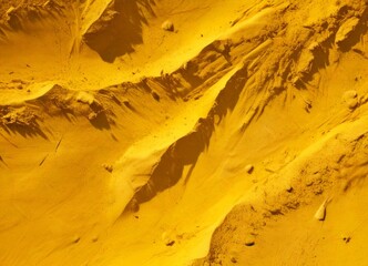 Aufkleber - a close-up view sandy surface with distinct patterns and textures, including small rocks and uneven terrain