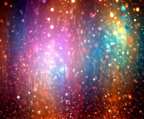 Aufkleber - a vibrant, abstract background with a gradient of colors, including shades of purple, blue, orange, and yellow, creating a sense of depth and movement filled