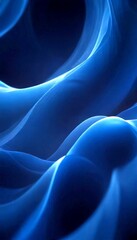 Aufkleber - a close-up swirling, abstract pattern of dark blue hues, creating a sense of movement and depth