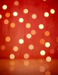 Aufkleber - A soft pink background with scattered white and yellow dots, creating a bokeh effect