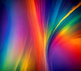 Aufkleber - a vibrant abstract composition of colorful, fluid lines and curves, creating a dynamic and visually striking effect