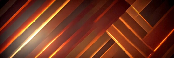Aufkleber - a diagonal pattern of intersecting lines in various shades of brown and orange, creating a sense of depth and movement