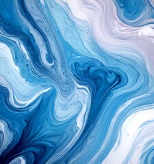 Aufkleber - a swirling pattern of blue and white hues, resembling the movement of water or a fluid, with subtle variations in the intensity of the colors