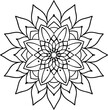 © SHAMIM - Mandala for Coloring Book Page. Oriental Mandala vector. Mandala Coloring book line art vector illustration. Vector abstract mandala pattern. vector file