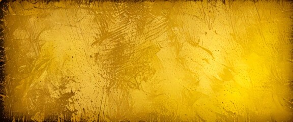 Poster - a textured, golden-yellow background with a rough, grungy appearance The surface is covered in small, irregularly shaped splotches and stains, creating a sense of depth