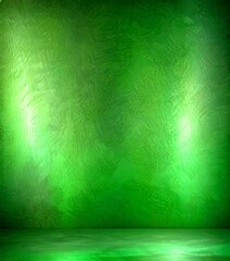 Poster - a dark green, textured wall with a subtle pattern, creating a sense of depth and dimension The wall is illuminated from the top left corner, casting a