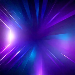 Aufkleber - a vibrant abstract background with a gradient of purple and blue hues, creating a sense of depth and movement The central focus is a bright light source, surrounded by a