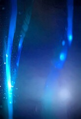 Fototapete - a dark blue background with a blue and white abstract pattern, creating a sense of depth and movement