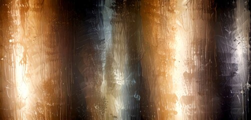 Fototapete - a textured, abstract background with vertical lines of varying shades of brown, black, and white, creating a dynamic and layered visual effect