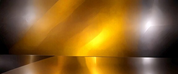 Poster - a dark background with a gradient of warm colors, transitioning from black to gold and then to a deep red slightly tilted to the left, creating a dynamic composition