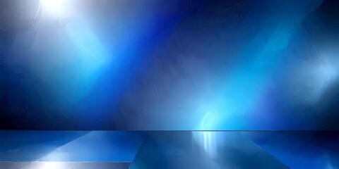 Poster - a dark blue background with a gradient effect transitioning from deep blue at the top to lighter blue at the bottom The does not contain any