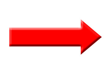 Wall Mural - 3d red arrow png