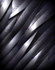 Aufkleber - a dark, abstract pattern composed of intersecting diagonal lines and curved shapes, creating a sense of depth and movement