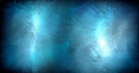 Poster - a dark blue, textured background with a subtle gradient effect, creating a sense of depth and movement