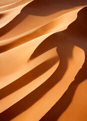 Poster - a close-up view of sand dunes in a desert, with the undulating sand creating a sense of movement and depth The warm, golden hues of the sand contrast with the lighter tones
