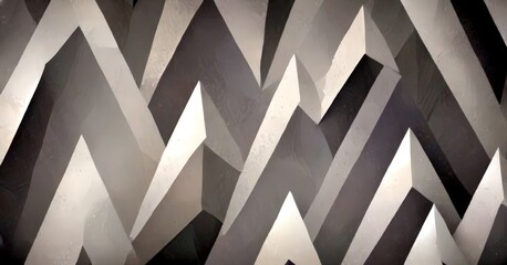 Aufkleber - a geometric pattern composed of intersecting lines and triangles in shades of gray and black, creating a visually striking and abstract design