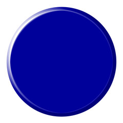 Wall Mural - blue glossy button