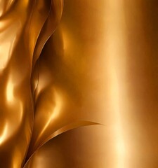 Poster - a golden, flowing fabric with a subtle shimmering effect, creating a sense of depth and movement