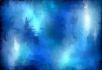 Fototapete - an abstract representation blue and white color palette, featuring a textured and layered appearance