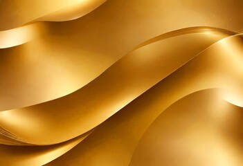 Poster - a golden abstract background with curved lines and a gradient effect, creating a sense of movement and depth
