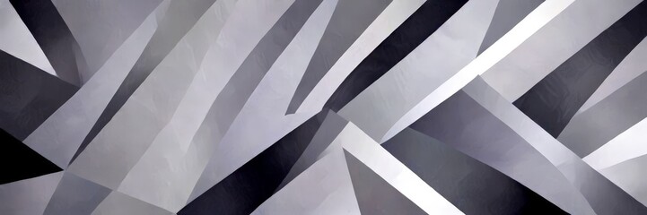 Aufkleber - a geometric abstract pattern composed of intersecting lines and rectangles in shades of gray and black, creating a visually striking and minimalist design