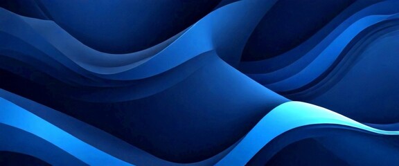 Aufkleber - a dark blue abstract background with curved lines and waves, creating a sense of movement and depth