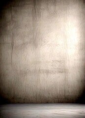 Poster - A plain, gray concrete wall with a horizontal line running across it