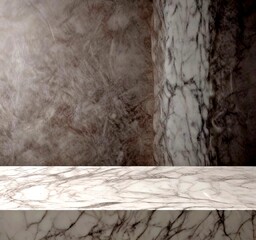 Aufkleber - Marble countertop with a column in the background