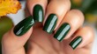 © Business Image - Bold green nail art for personal style inspiration - fashion poster design