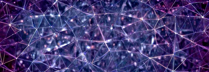 Aufkleber - a dark, abstract background with a network of interconnected lines and points, creating a sense of depth and complexity