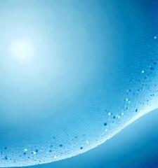 Poster - a gradient background transitioning from a light blue at the top to a darker blue at the bottom, with a pattern of small white dots or circles scattered across the surface