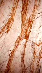 Poster - Marble surface with a natural pattern of light and dark brown lines
