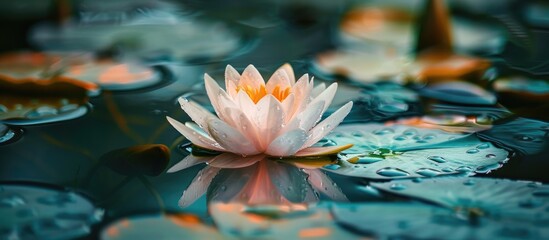 Poster - Isolated Water Lily