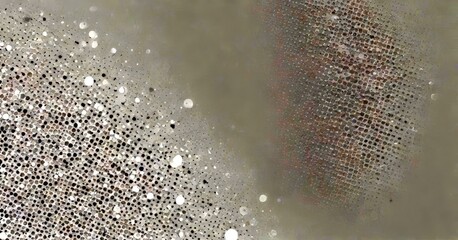 Poster - a close-up view textured gray surface with a pattern of small white dots or bubbles scattered across it