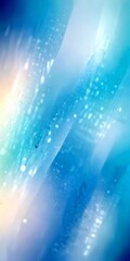 Poster - a gradient background with a blend of blue, white, and orange hues, creating a serene and dreamy atmosphere