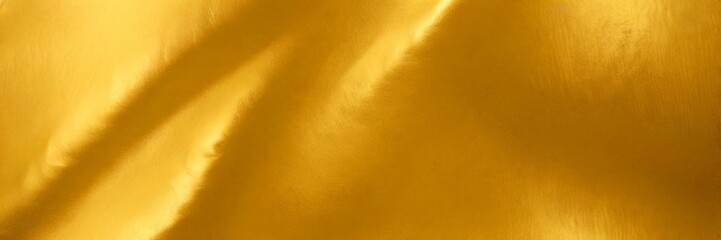 Poster - a close-up view shiny, golden fabric surface with a subtle texture, creating a warm and inviting visual effect