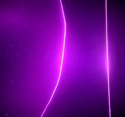 Poster - a purple background with a single, curved line of light shining through it, creating a sense of movement and energy