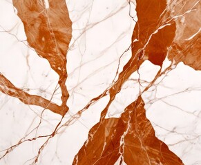 Aufkleber - a close-up view marble surface with a textured pattern of brown and white marble
