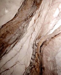 Poster - a close-up view marble surface with a textured, swirling pattern of light and dark gray marble