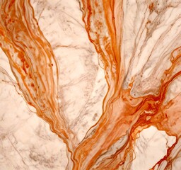 Poster - a marble surface with a swirling pattern of light and dark brown hues, creating a sense of movement and depth