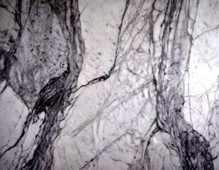 Aufkleber - a close-up view marble surface with a textured, white and gray marble pattern