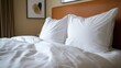 © Business Image - Serene staycation: cozy hotel room ambiance for rest and relaxation