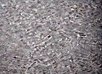 Aufkleber - a close-up view textured gray surface, possibly a stone or concrete wall, with a pattern of small, irregularly shaped holes or studs