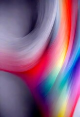 Aufkleber - a blurred, abstract background with a gradient of colors, including pink, orange, yellow, green, blue, and purple, creating a sense of movement and fluidity