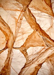 Poster - a close-up view marble surface with a textured, irregular pattern of light and dark brown marble